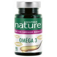 Omega 3 - 90 capsules Boutique Nature,   Oméga 3 - 6 - 9,  Compléments alimentaires Aromatic Provence