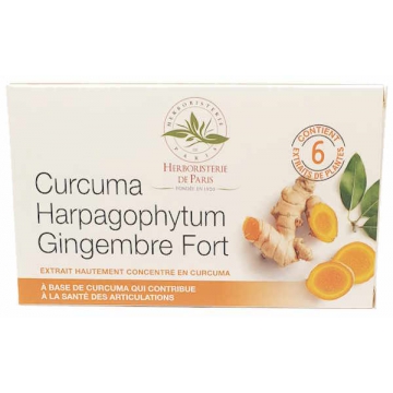 Curcuma pipérine gingembre fort 60 comprimés - Herboristerie de Paris