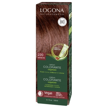 Crème colorante végétale Lie de vin 150 ml - Logona