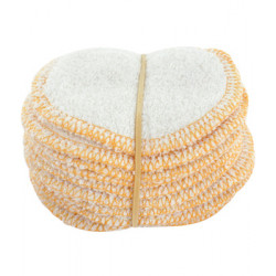 Lot 12 lingettes à démaquiller en micro éponge de bambou - Lulu Nature