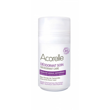 Déodorant roll-On 24h peaux sensibles sans parfum 50ml - Acorelle