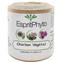 Charbon végétal activé 90 Gélules - EspritPhyto digestion transit diarrhée Aromatic Provence