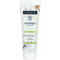 Dentifrice éclat action blancheur menthe 100 gr - Coslys - Hygiène bio - Aromatic Provence