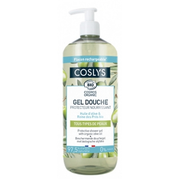Gel douche protecteur et nourrissant à l'huile d'olive bio 1 L - Coslys