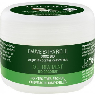 Baume au Coco Logona 45ml - Soin des pointes dessèchées
