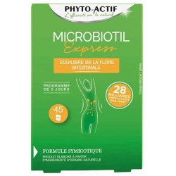 Microbiotil Express  Confort intestinal 45 gélules Phyto-actif