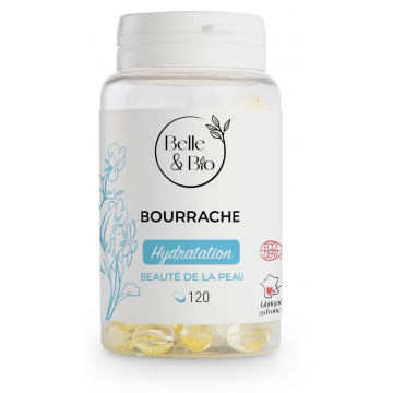Huile de Bourrache bio 120 capsules - Belle et bio