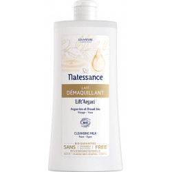 Lait démaquillant visage et yeux Lift'Argan 400 ml - Natessance