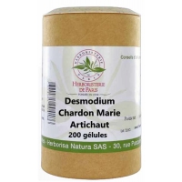 Desmodium Chardon marie Curcuma Artichaut 200 gélules - Herboristerie de Paris DCCA Aromatic Provence