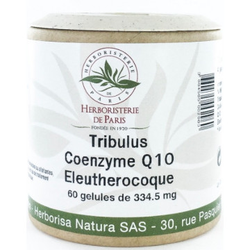 Tribulus Coenzyme Q10 Eleuthérocoque 60 Gélules - Herboristerie de paris