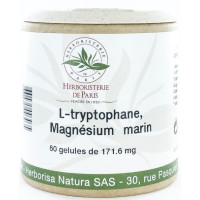 L Tryptophane Magnésium marin Vitamines E et B6 60 Gélules - Herboristerie de paris calme et sérénité Aromatic Provence