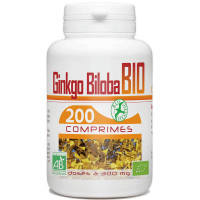 Ginkgo Biloba bio 300mg 200 comprimés - GPH Diffusion mémoire concentration Aromatic provence