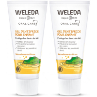 Weleda lot de 2 Gel dentifrice enfant dents de lait 2 x 50 ml, dentifrice bio enfant, aromatic Provence