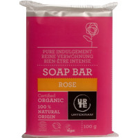 Savon à la Rose 100 gr - Urtekram, savon bio anti-âge, hygiène bio, aromatic Provence