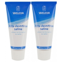 Duo Pâte dentifrice saline anti tartre 2 x 75 ml - Weleda - dentifrice bio - aromatic provence