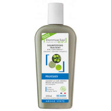 Shampooing Bio Capilargil Bio Pellicules 250ml Dermaclay