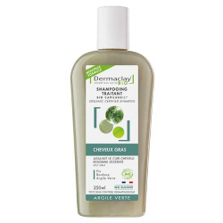 Shampooing bio cheveux gras et pellicules Argile Verte 400ml - Dermaclay