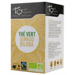 Thé vert bio au Ginkgo biloba 24 sachets - Touch Organic