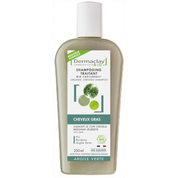 Shampooing traitant Cheveux gras 250 ml - Dermaclay