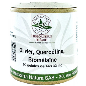 Olivier Quercétine Bromélaïne 90 Gélules - Herboristerie de Paris