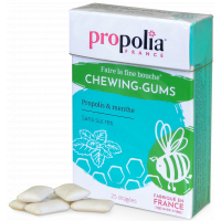 Chewing Gum Propolis Menthe Xylitol 25 gommes - Propolia gome à macher Aromatic provence