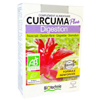 Curcuma Plus Digestion Bio 60 comprimés - Biotechnie pipérine gingembre desmodium Aromatic Provence