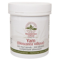 Yam Extrait de Yam 200 Gélules - Herboristerie de Paris diosgénine Aromatic Provence