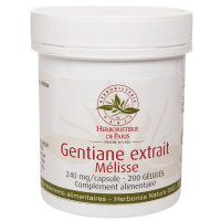 Gentiane Extrait Mélisse 200 Gélules - Herboristerie de Paris humeur positive Aromatic Provence