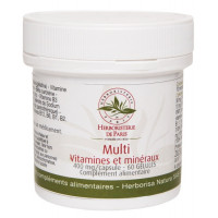 Multi Vitamines et minéraux 60 Gélules - Herboristerie de Paris tonus et vitalité Aromatic provence