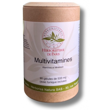 Multi Vitamines et minéraux 90 Gélules - Herboristerie de Paris