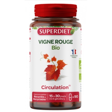 Vigne Rouge bio 90 gélules - Super Diet