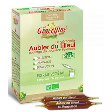 Aubier de tilleul du Roussillon Bio 30 ampoules de 10 ml - La Gravelline