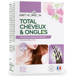 Total Cheveux et ongles 60 comprimés - Diet Horizon