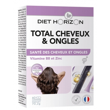 Total Cheveux et ongles 60 comprimés - Diet Horizon