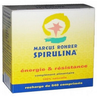 Spiruline Marcus Rohrer recharge 540 comprimés, Recharge de 540 comprimés Marcus Rohrer (3 x 180 comprimés)