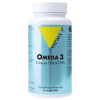 Omega 3 120 capsules de 1000mg - Vit'All Plus DHA et EPA Aromatic Provence