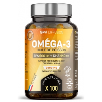 Omega 3 500mg 100 capsules - GPH Diffusion