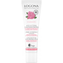 Crème jour hydratante et lissante rose de Damas bio et Kalpariane 30ml - Logona