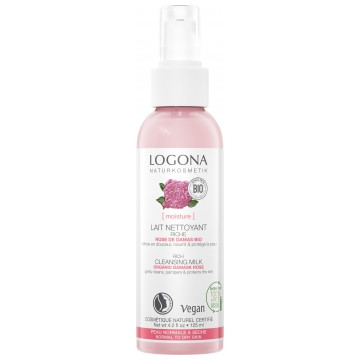 Lait nettoyant Rose de Damas bio et Kalpariane 125 ml - Logona