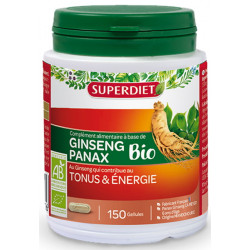 Ginseng Bio Tonus et énergie 150 gélules - Super Diet