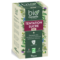 Infusion Tentation Sucre bio 20 sachets - Bio Conseils glycémie contrôle Aromatic provence