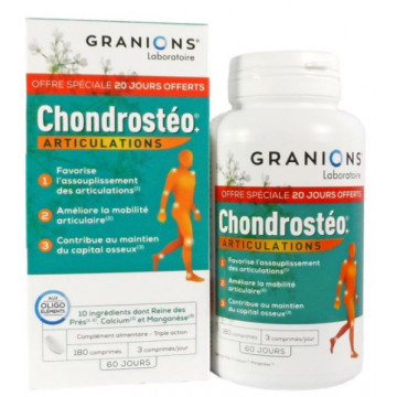 Chondrostéo Plus 180 comprimés Format Eco 2 mois - Granions