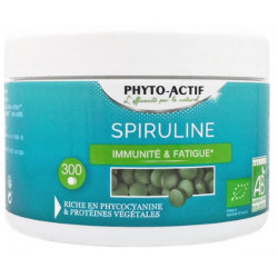 Spiruline bio 300 comprimés Phyto-actif