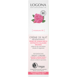 Crème nuit régénérante rose de Damas bio et Kalpariane 30ml - Logona