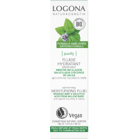 Fluide hydratant et matifiant menthe bio et acide salicylique 30ml - Logona