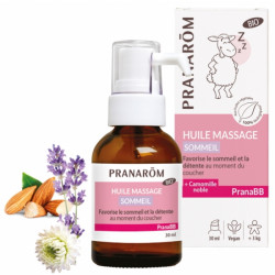 Huile de massage Sommeil bio PRANABB 30 ml - Pranarôm