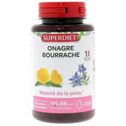 Onagre Bourrache bio 200 Capsules Super Diet