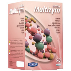 Multizym Enzymes digestives 90 gélules - Orthonat Nutrition