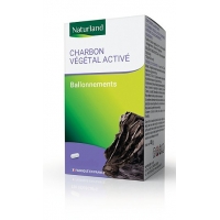 Charbon Végétal activé 150 gélules végétales - Naturland ballonnements digestion difficile Aromatic provence