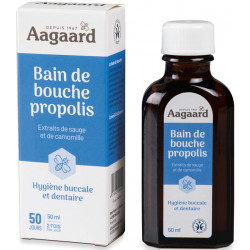 Bain de bouche bio à la Propolis 50ml - Aagaard